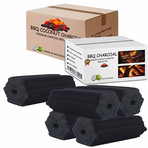 Barbecue à charbon de bois à combustion longue Briquette de charbon de bois noir coquille de noix de coco naturelle faite acheteur en Europe produit d'exportation indonésien 5Kg - Product Image 2