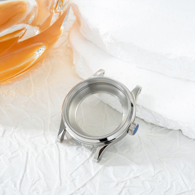 OEM 316L Stainless Steel Watch Case 38mm Sapphire Glass Transparent Caseback for ETA 2824 PT5000 Movement Watch Parts