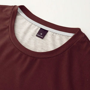 T-shirt à manches courtes en tricot formel surdimensionné pour homme, logo sur le devant, 100% coton, respirant, écologique, anti-froissement, intelligent - Product Image 6