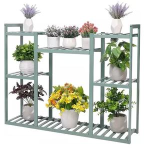Support vertical pour pot de fleurs intérieur et extérieur Étagères verticales en métal en fer forgé Étagère d'angle pour jardinière Support pour plantes - Product Image 3