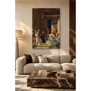 Fida John Frederick Lewis, impression sur toile représentant un Derviche priant dans la cour - Product Image 1