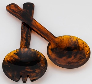 Beau serveur de salade en résine fait à la main pour table de cuisine Cuillère de service design pour cadeaux et collection décorative - Product Image 3