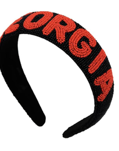 Diadema con cuentas de semillas del equipo universitario - Product Image 4