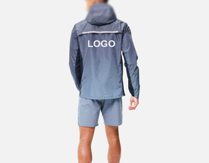 Survêtement à capuche décontracté pour hommes, veste de sport, pantalon, ensemble de 2 pièces, tenue de sport respirante et imperméable pour l'hiver - Product Image 4