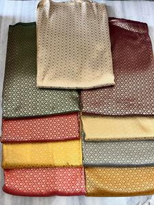 High Quality 150D Woven Jacquard Chinese Design PURE SILK Flower Brocade <b>Fabric</b> for Girls & Boys Dress Upholstery Pre-Cuts Kits - Product Image 5