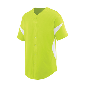 Ensemble d'uniformes de baseball pour jeunes grande taille personnalisés de haute qualité, respirant, logo brodé, maillot de baseball, chemises à boutons par sublimation - Product Image 1