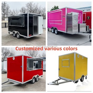 Remolque de comida móvil al aire libre, carrito de comida móvil de calle, camión de comida móvil de fábrica a la venta, acero personalizado - Product Image 5