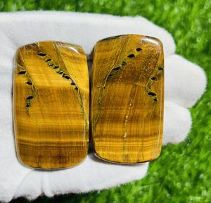 ลูกปัดควอตซ์คริสตัลพลอยตาเสือทรงหลังเบี้ยคริสตัลทรงตาเสือเกรด AAA สำหรับทำเครื่องประดับทำวัสดุแก้ว - Product Image 3