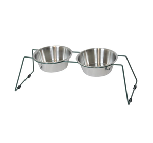 ขาตั้งชามอาหารสุนัขทำจากโลหะงานหัตถกรรมใหม่ชามสุนัขพับได้ - Product Image 6