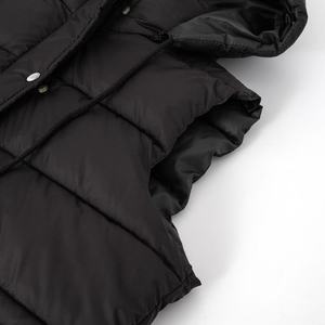 <strong>Ladies</strong> Long Quilted Vest Sleeveless Hooded Puffer Jacket Winter Outerwear with Zipper Front Closure - Product Image 5