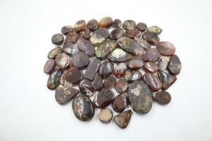 Lote de Cabujones de Ágata de Fuego Natural Certificados por IGI, Tamaños Variados, para Fabricación de Joyería - Product Image 3