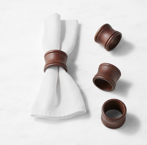 Anneaux de serviette en bois écologiques de luxe modernes pour la décoration de table à la maison ou à l'hôtel, design incroyable, artisanat, 12 pièces, couleur bois naturel - Product Image 6