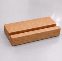 Support de carrelage en bois d'acacia de forme carrée, support d'affichage en bois massif naturel pour carreaux personnalisés, plaques photo, décoration de bureau et de table
