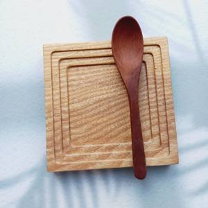 Placa de madera de Acacia redonda para comida, plato de carga para fruta, Cenicero sólido, venta al por mayor, forma única - Product Image 3