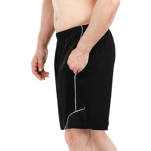 <b>Black</b> Plain Solid Color Side Double Layer Training Fitness Wear Jogging <b>Short</b> <b>Men</b> Workout Running Gym Sports Jogging <b>Shorts</b> - Product Image 3