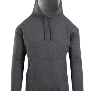 เสื้อฮู้ดดี้สีเทาเข้ม ยูนิเซ็กซ์ ผ้าฝ้ายพรีเมียมเนื้อฟลีซ เสื้อกันหนาวมีฮู้ดเรียบง่าย สไตล์ลำลอง สตรีทแวร์ ทรงปกติ ขายส่ง - Product Image 4