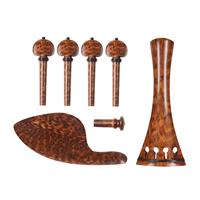 Perlengkapan biola 4/4 buatan tangan Set kayu untuk bagian pengganti pemain biola pemula garis hitam dengan harga murah