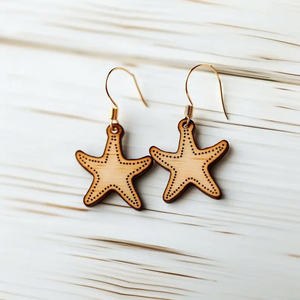 ชุดต่างหูธีมทะเลที่ทำจากไม้ด้วยเลเซอร์-ดีไซน์ละเอียดอ่อนที่มอบความงามตามธรรมชาติความใกล้ชิดสร้างแรงบันดาลใจและการผจญภัยอันน่าตื่นเต้น - Product Image 2