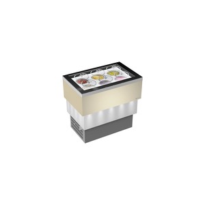 Vitrine Réfrigérée Cylindrique FRAMEC 6+6 en Verre pour Glaces et Sorbets 1045x661x976mm avec Tubes Cylindriques et Cuillère Distributrice - Product Image 1