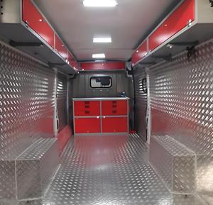 Systèmes d'étagères modulaires pour véhicules, en métal robuste, personnalisables, OEM, équipement de véhicule de service mobile, armoires à outils - Product Image 1