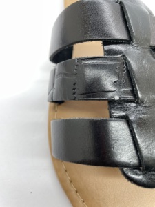 Sandalias de cuero sin cordones con estampado de cocodrilo para mujer, chanclas elegantes, sandalias con correa para uso diario, charol antideslizante para primavera - Product Image 5