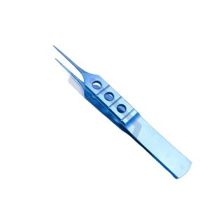 Titane certifié CE 85mm/115mm Instrument chirurgical ophtalmique manuel pince à dents droites base en acier inoxydable - Product Image 1