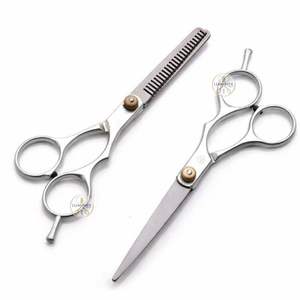 Tijeras de Peluquería Profesionales de Acero Inoxidable para Diestros, Mango Corto, Juego de Peluquería, 28 Dientes para Adelgazar el Cabello - Product Image 1