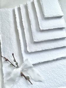 งานฝีมือกระดาษผ้าฝ้ายทำด้วยมือสีขาวมี7ขนาดพร้อมกล่องและสไตล์นางฟ้า - Product Image 3