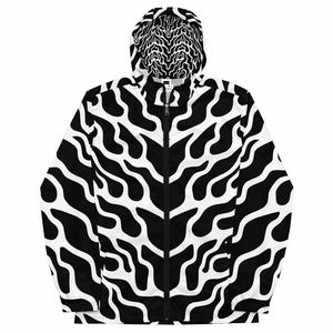 Meilleure qualité unisexe mince col mandarin coupe-vent respirant Vintage décharge impression coupe-vent veste all-over toile - Product Image 3