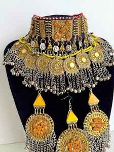 Haute qualité fait à la main personnalisé belle conception afghane Vintage bijoux pour adultes prix de gros afghan bijoux ensembles femmes - Product Image 5