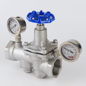 Vanne <span class=keywords><strong>de</strong></span> réduction <span class=keywords><strong>de</strong></span> <span class=keywords><strong>pression</strong></span> à membrane en acier inoxydable WCB CF8 SS304 DN15 avec structure <span class=keywords><strong>de</strong></span> contrôle <span class=keywords><strong>de</strong></span> filtre pour milieu aqueux - Product Image 3