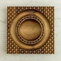 Moule à biscuits en bois couronne conception biscuit timbre pâtisserie presse gaufrage outil cuisson Cutter traditionnel beurre sucre moule
