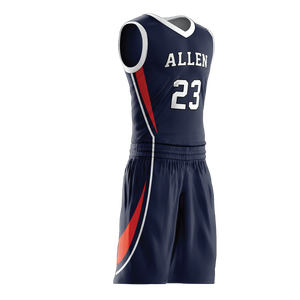 Custom Professional Men's Basketball Uniform Sets Quick Dry & Breathable Jersey Printed Technics OEM Service - Product Image 2