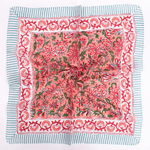 Bandana en coton imprimé floral de style luxueux, qualité supérieure, respirant, écologique, multi-usage, unisexe, mode, pour la tête, le cou et les cheveux - Product Image 4