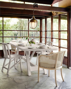 Silla de Comedor Zelvaria Hecha a Mano en Madera de Teca, Madera Sólida Ecológica, Muebles Modernos de Estilo Transicional para Comedor - Product Image 4