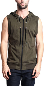 100 % Cotton Fashion <b>Men's</b> Best Selling Muscle Fitness Lightweight <b>Sleeveless</b> <b>Hoodies</b> for <b>Men</b> Basics Cotton Blended - Product Image 3
