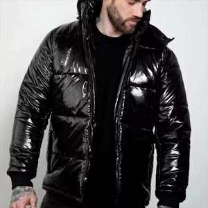 Chaqueta de Invierno Casual para Hombre, Estilo Urbano, con Capucha Desmontable, Cierre de Cremallera, Diseño Sólido, Impermeable, Venta al Por Mayor OEM - Product Image 3