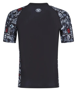 เสื้อแรชการ์ดแขนสั้นระบายอากาศสำหรับผู้ชาย พร้อมขอบยางด้านในเพื่อการยึดติดอย่างแน่นหนา ป้องกันรังสียูวี UPF50+ - Product Image 6