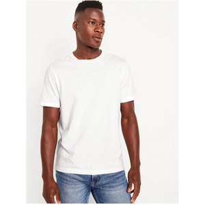 High Quality <b>Summer</b> New Fashion Brand 100% Cotton Loose Fit Short Sleeve T-<b>Shirt</b> For Men - Product Image 4