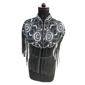 เสื้อคลุมลูกปัดทำมือสำหรับผู้หญิง ปี 2025 คุณภาพสูง ผลิตจากผ้าลูกไม้ฝ้าย 100% ราคาส่งออกขายส่ง - Product Image 1