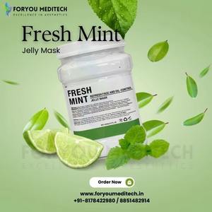 เดอร์มาสกี้สำหรับมาสก์ผงควบคุมน้ำมันออร์แกนิกขนาด650กรัมมิ้นท์สดใหม่พร้อมฉลากส่วนตัว - Product Image 3