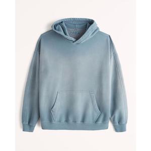 Sweat à capuche unisexe à poche ouverte de couleur unie Streetwear décontracté pour hommes et femmes à la mode à prix compétitif pour la saison d'automne - Product Image 4