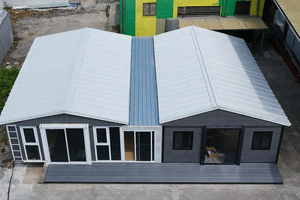 Maison préfabriquée fiable à deux unités, 3 chambres, 2 salles de bain, 150 m², idéale pour les familles nombreuses - Product Image 1