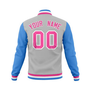 Gran oferta 2025, abrigos cortavientos de béisbol Varsity ajustados, chaquetas de talla grande de algodón de alta calidad personalizadas para hombres - Product Image 4