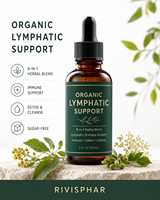 Gouttes de soutien lymphatique bio à marque privée, mélange d'herbes 8-en-1, supplément liquide oral pour le bien-être quotidien
