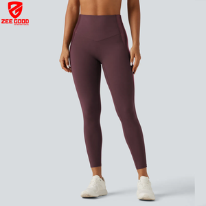 Leggings de yoga et de fitness taille haute pour femme, extensibles dans les 4 sens, sans couture avant, pour l'entraînement - Product Image 1