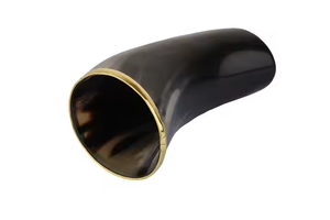 Cuerno de cristal de chupito hecho a mano Rústico ideal para recreaciones de festivales o uso personal diseño único con acabado natural - Product Image 3