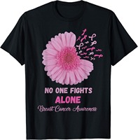 T-shirts respirants à manches longues roses pour hommes, 100 % coton, coupe ample, pour la sensibilisation au cancer du sein 'Diffusez l'espoir' pour les survivants