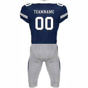 Maillots et pantalons de football américain personnalisés OEM avec logo vierge, impression numérique, courts, anti-humidité, protection UV pour adultes - Product Image 2