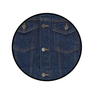 Veste en coton de haute qualité pour hommes personnalisée OEM Manteau en jean à la mode avec décoration de poches Vêtements de travail décontractés - Product Image 5